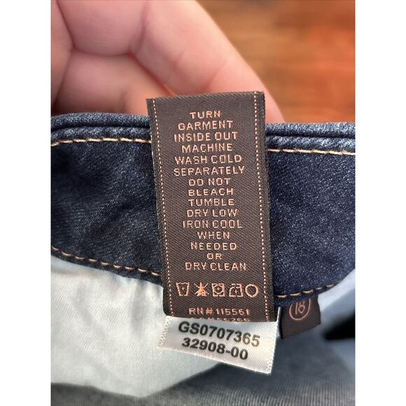 JEN 7 By 7 For All Mankind Womens Size 18 Blue Slim Straight Jeans NWT - Picture 8 of 11